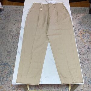 Sandro Paris Khaki Trousers Pants Size 42 EU